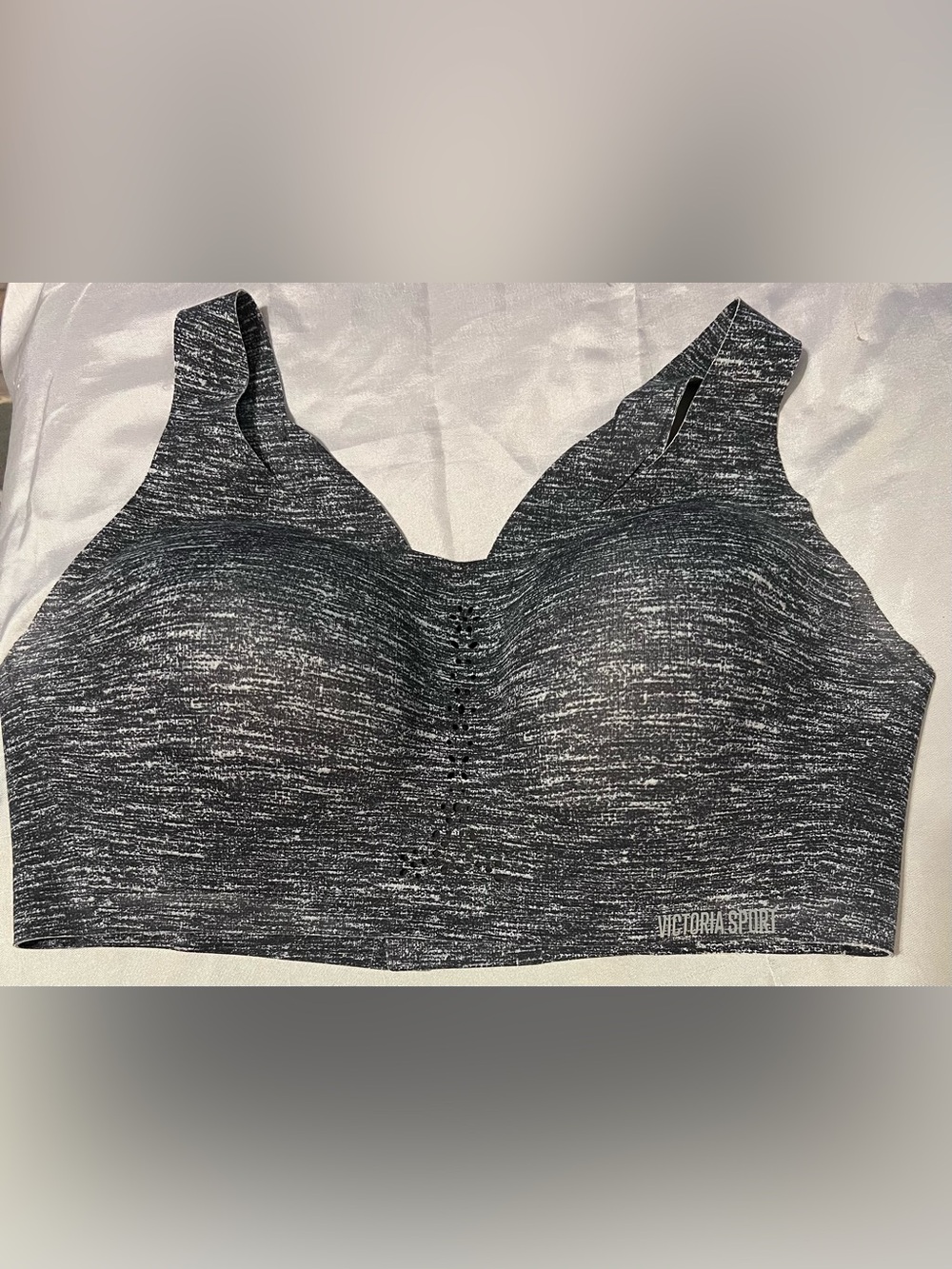 Victoria Sport Victoria’s Secret Sports Bra 38DD Black White Cutout Back